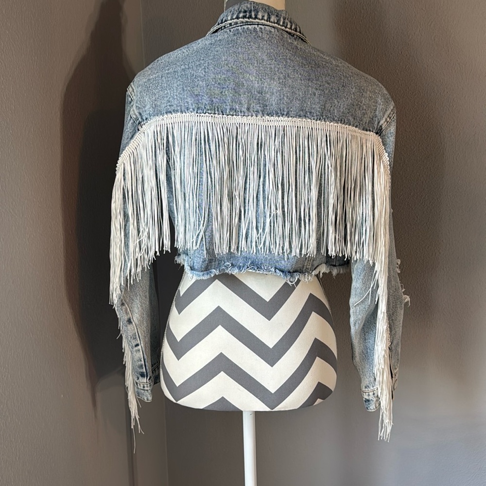 Distressed Denim Jacket - Picture 2 of 2